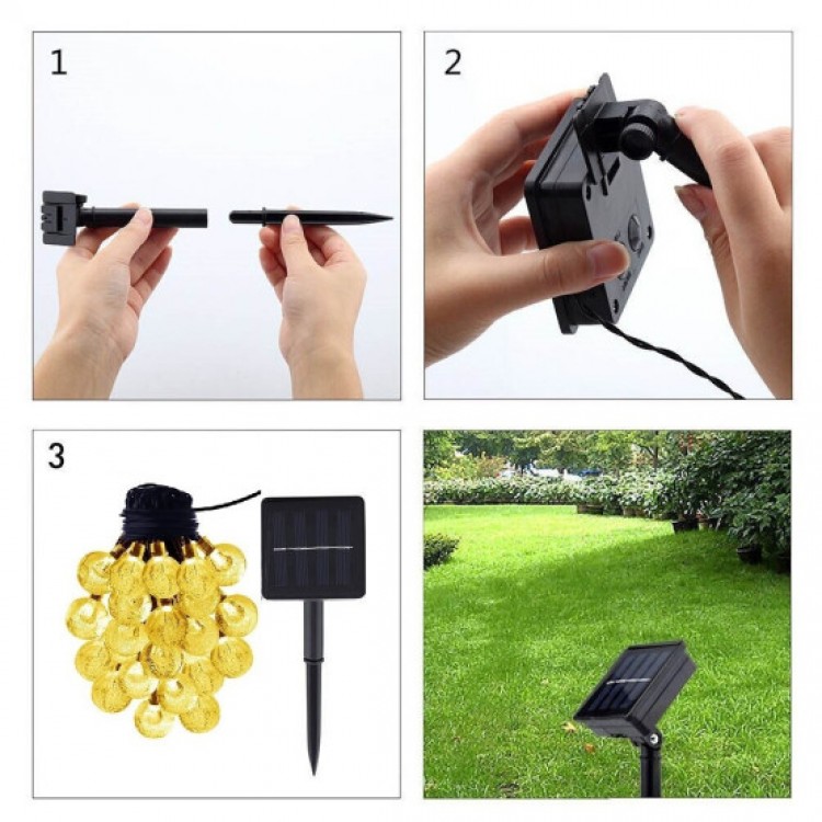 Соларни Коледни лампички тип гирлянд Соларни Коледни лампички тип гирлянд