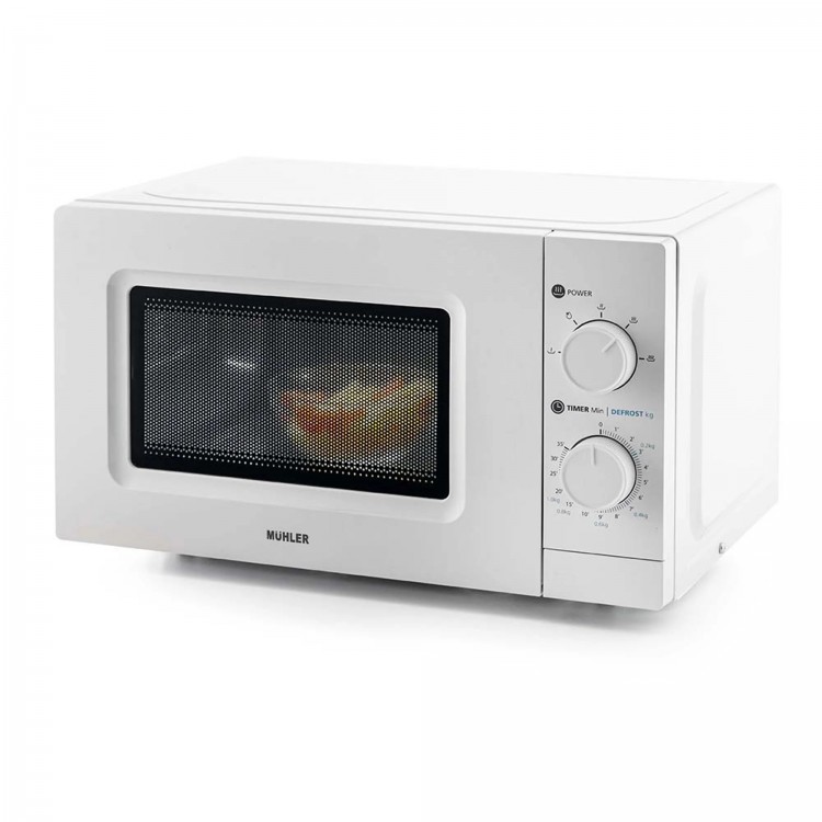 Микровълнова фурна MUHLER MO-5009 20L,бяла, механична Микровълнова фурна MUHLER MO-5009 20L,бяла, механична