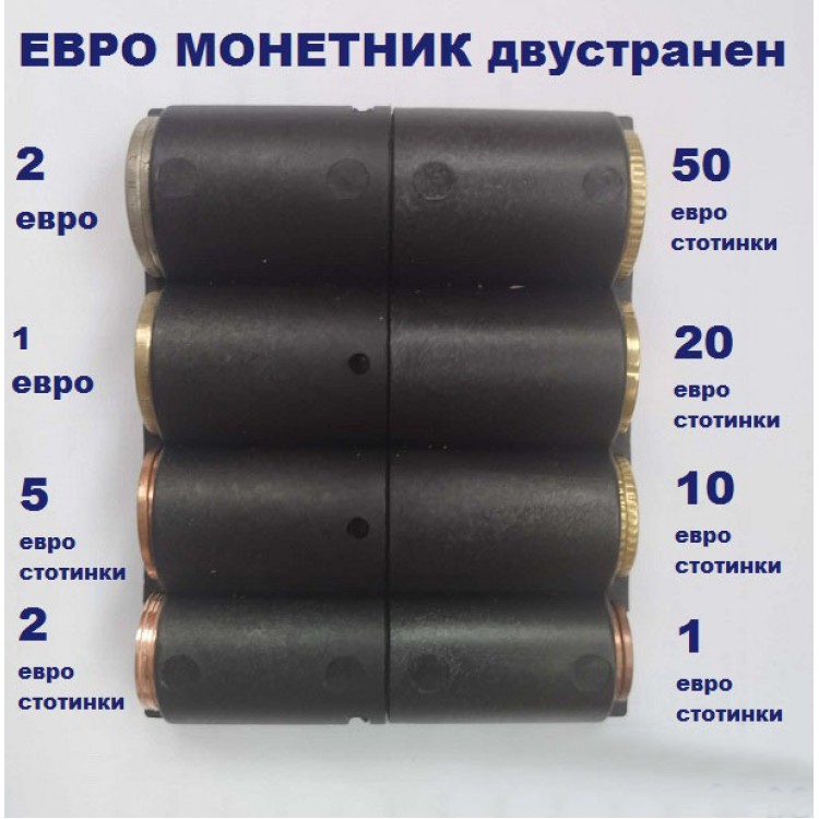 Двустранен евро монетник Двустранен евро монетник