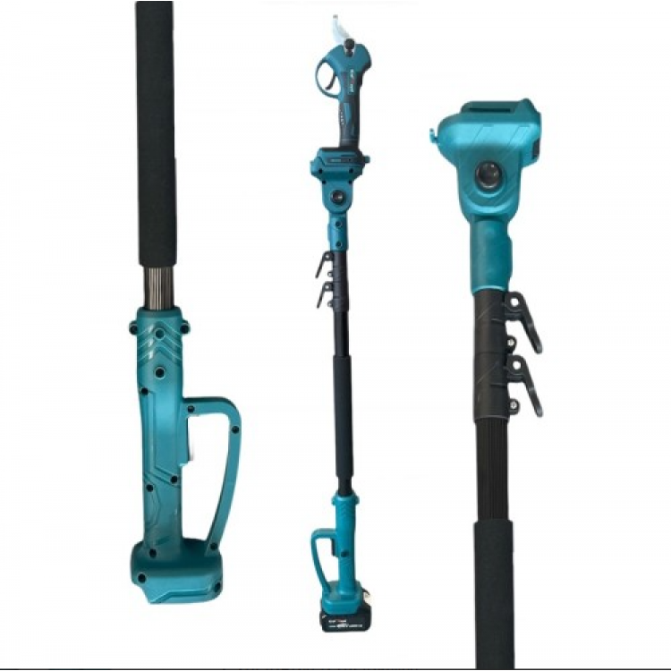 Комплект 3 в 1 акумулаторна лозарска ножица и мини верижен трион с маслен филтър и телескопичен прът 36V 8Ah KraftRoyal