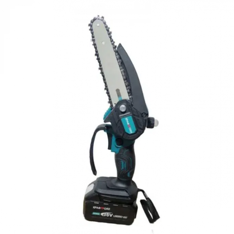 Комплект 4в1 акумулаторен инструмент - духалка, лозарска ножица, резачка 15 см с маслен филтър и телескопичен прът