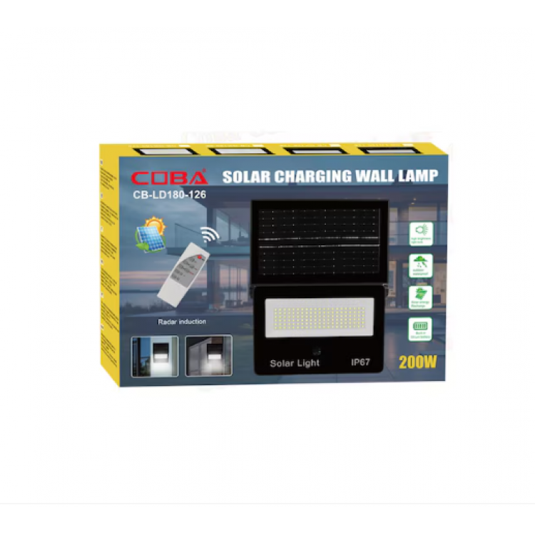 Соларна лампа COBA CB-LD180 126LED