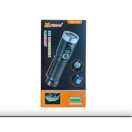 МОЩЕН LED ФЕНЕР YEMAO YM-F701 С МАГНИТ