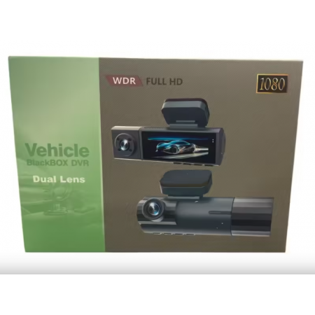 Видеорегистратор Vehicle BlackBox DVR FULL HD 1080 със задна камера