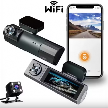 Видеорегистратор Vehicle BlackBox DVR FULL HD 1080 със задна камера