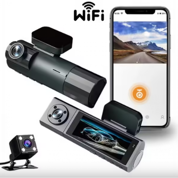 Видеорегистратор Vehicle BlackBox DVR FULL HD 1080 със задна камера