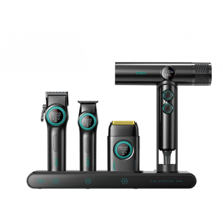 Професионален комплект машинки за подстригване VGR Stepless 4 в 1