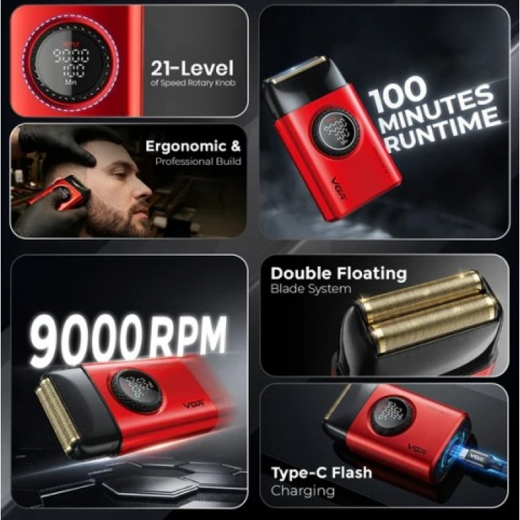 Професионален комплект машинки за подстригване VGR Stepless 4 в 1