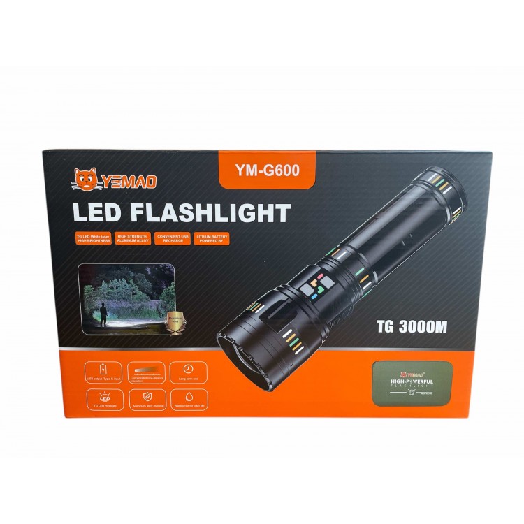 Супер мощен LED лазерен фенер M-G600