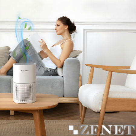 Пречиствател за въздух с HEPA филтър ZENET ZET 201  за помещения до 50 м²
