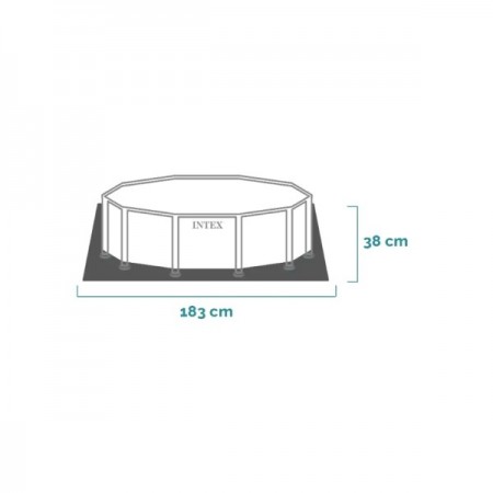 Басейн INTEX Canopy Metal Frame 28209NP, 183x38 cm Басейн INTEX Canopy Metal Frame 28209NP, 183x38 cm