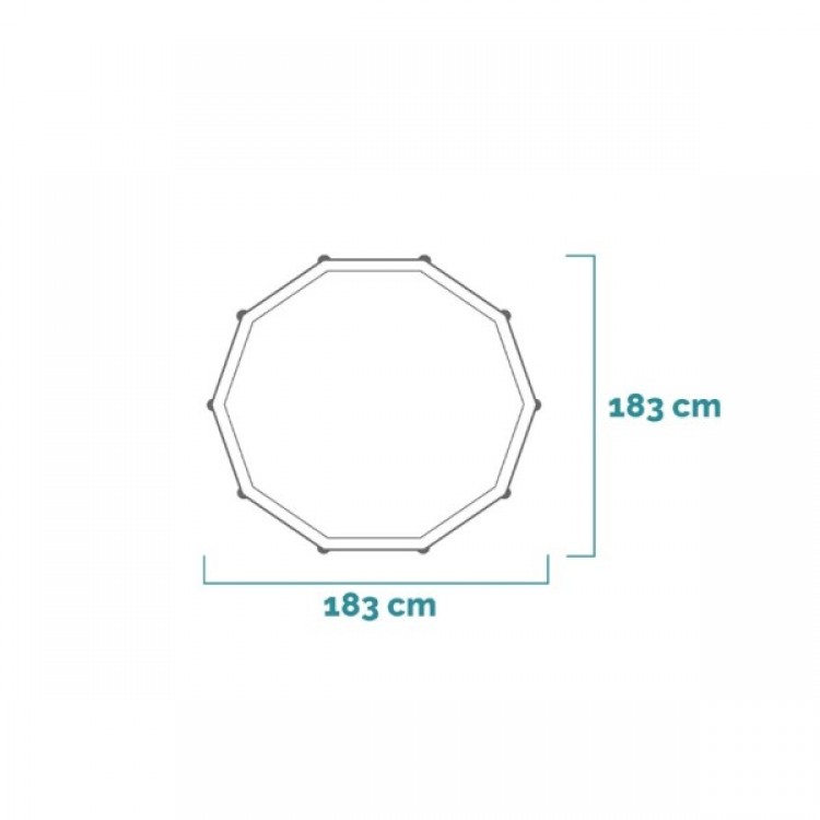 Басейн INTEX Canopy Metal Frame 28209NP, 183x38 cm