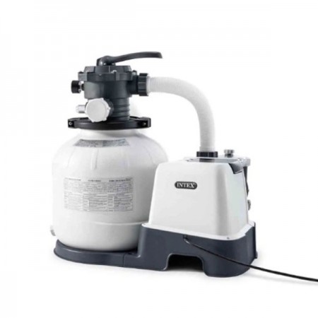 Пясъчна филтърна помпа със солинатор INTEX QX2100 26676, 220-240 V