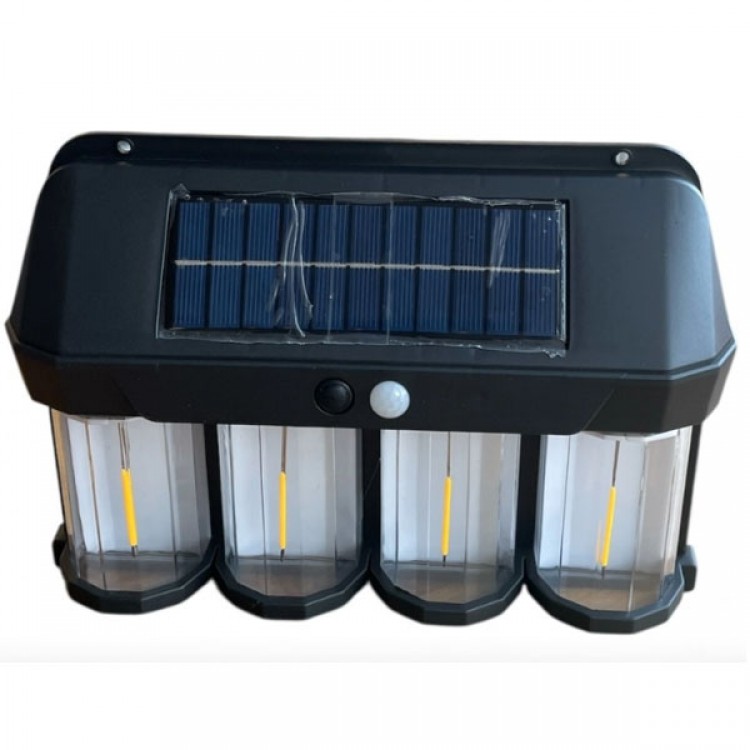 2 Броя Външна Соларна LED Лампа XF-8898 със сензор за движение 1200W