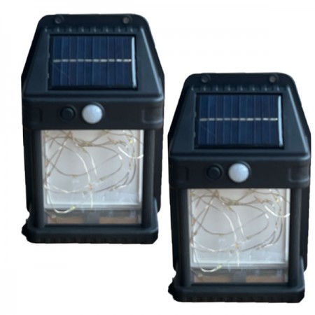 2 Броя градинска соларна лампа HW-889C-2 18W