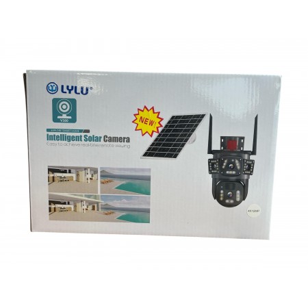 Соларна камера LYLU със SIM карта 4 лещи 41 диод с аларма