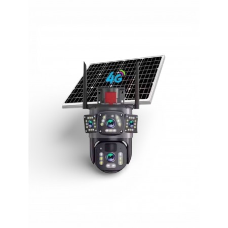 Соларна камера LYLU със SIM карта 4 лещи 41 диод с аларма