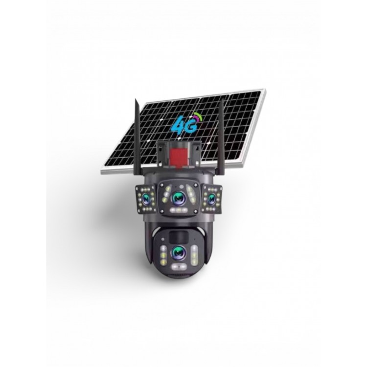 Соларна камера LYLU със SIM карта 4 лещи 41 диод с аларма