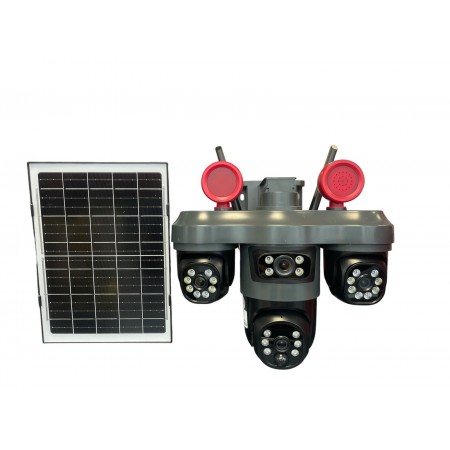 Соларна камера LYLU със SIM карта 4 лещи 26 диода с аларма