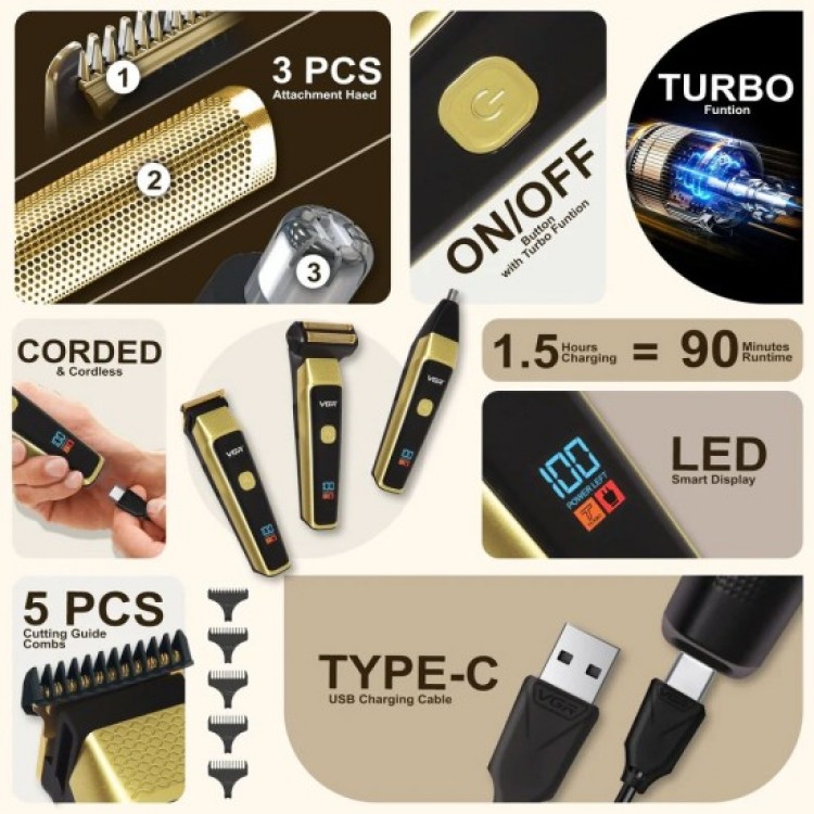 Професионален 3 в 1 комплект за поддръжка VGR Limited Edition Професионален 3 в 1 комплект за поддръжка VGR Limited Edition