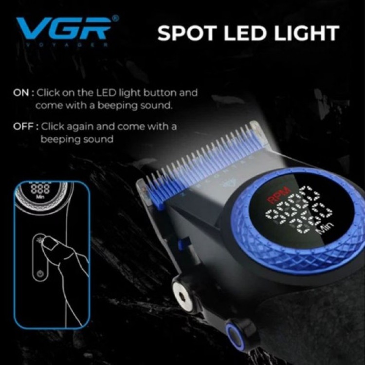 Професионална машинка за подстригване VGR PRO V-001 – Син