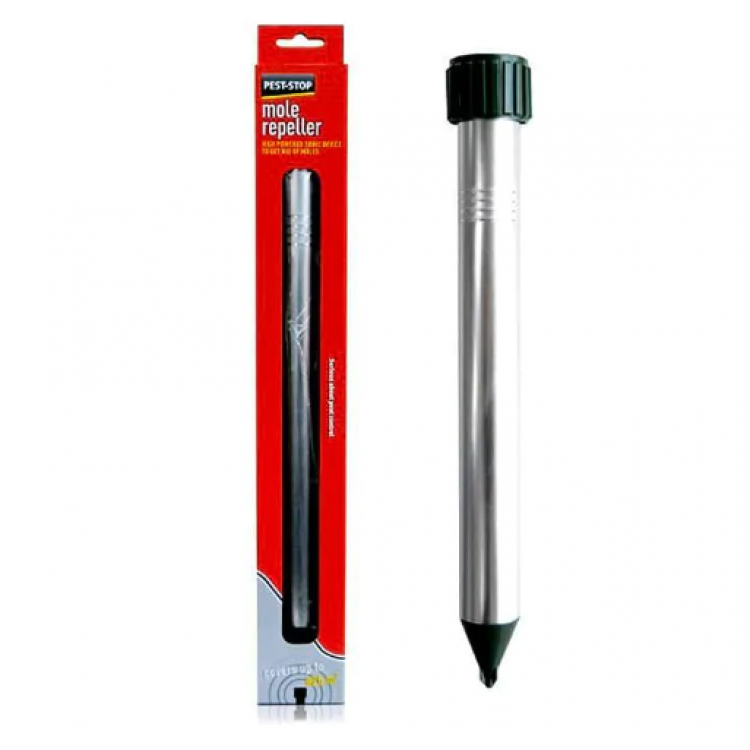 Електронен уред против къртици и сляпо куче с ултразвук и механична вибрация Pest Stop 800 кв.м