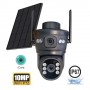 Соларна двойна WiFi камера 10MP с 10 диода LYLU