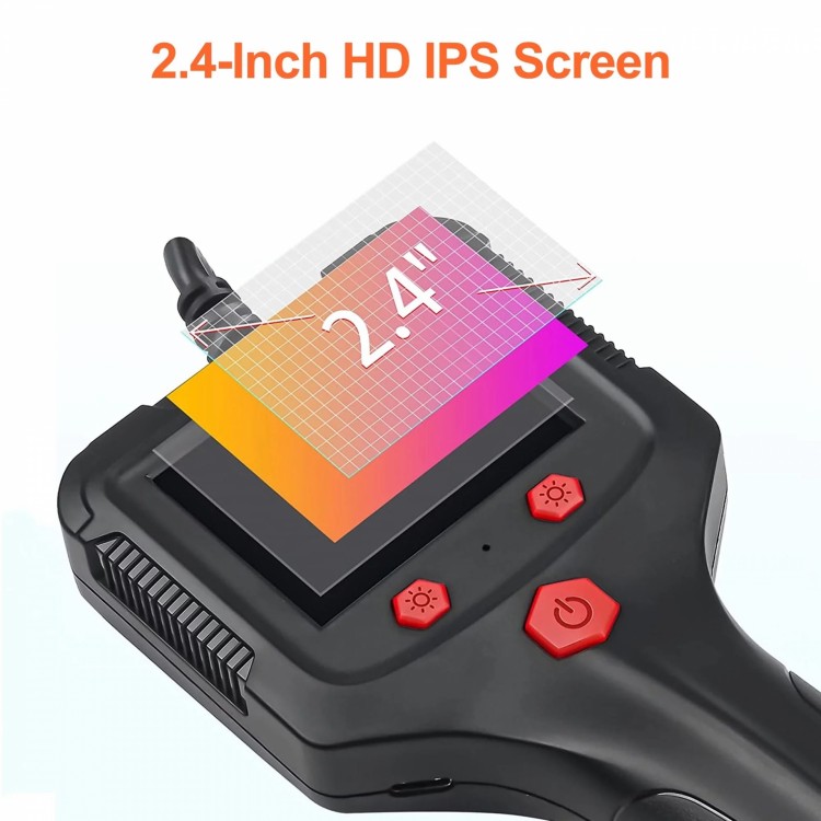 Pro Професионален eндоскоп бороскоп камера с 2.4" дисплей с 5м кабел Pro Професионален eндоскоп бороскоп камера с 2.4" дисплей с 5м кабел