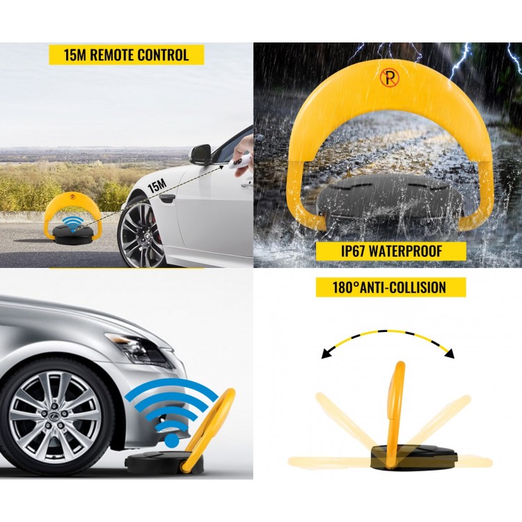 SMART скоба за паркомясто с голям мощен мотор, 4 бр. Li-ion (литиево-йонни) батерии 3000 mAh и зарядно