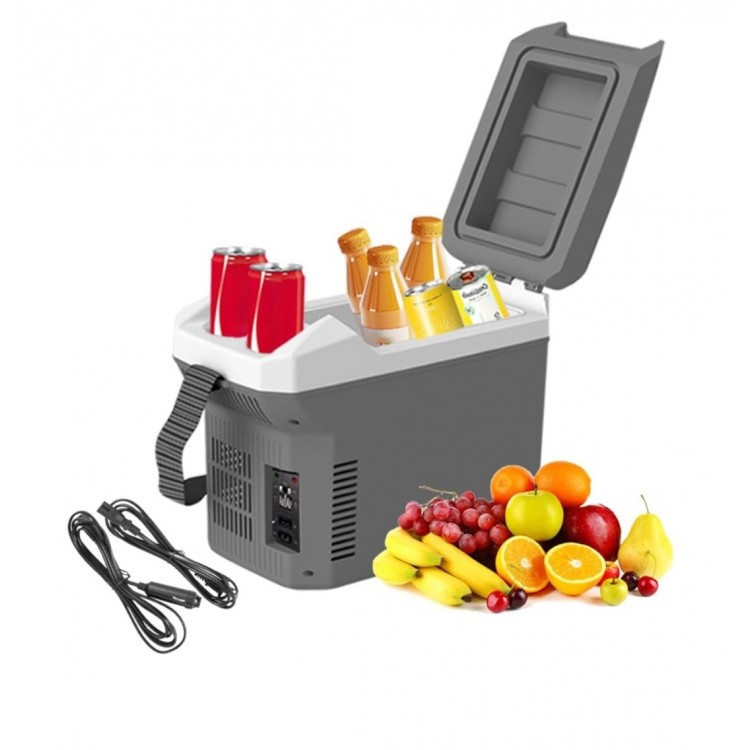 Електрическа хладилна кутия – 8L | Охлаждане и подгряване | 12V / 220V