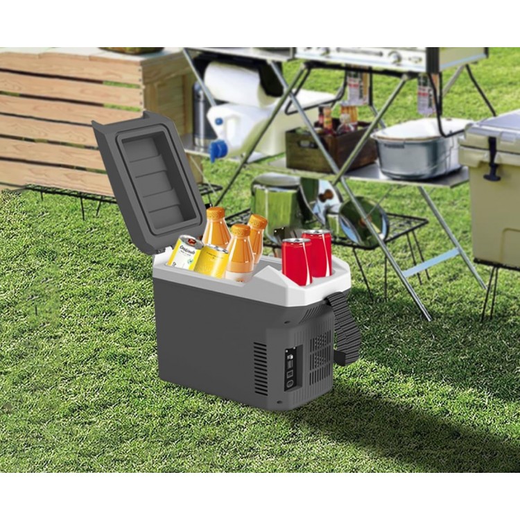 Електрическа хладилна кутия – 8L | Охлаждане и подгряване | 12V / 220V