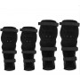 Комплект от 4бр. подсилени предпазни Наколенки и Налакътници за мотор мотоциклет черни