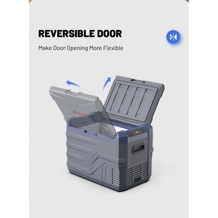 Преносим хладилник фризер хладилна кутия с компресор 12V/24V 100/220V 50 литра Flexzon