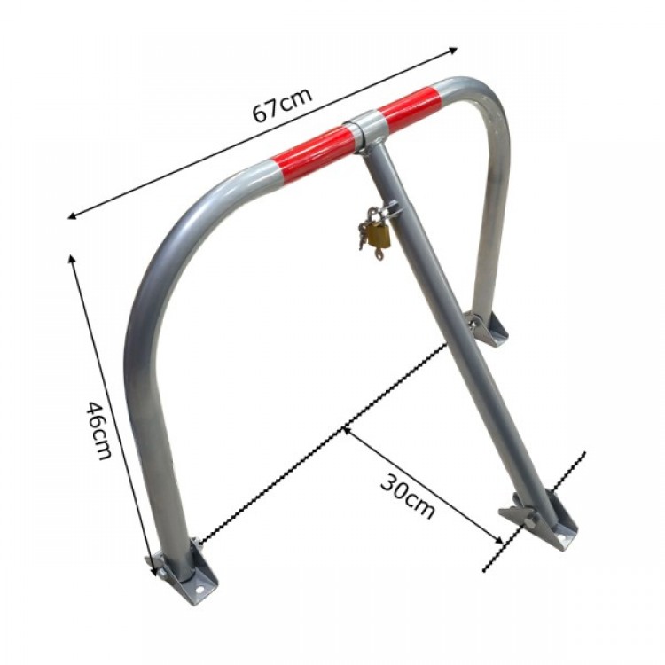 Скоба за блокиране на паркомясто паркинг с катинар - 67 x 46 x 30 см