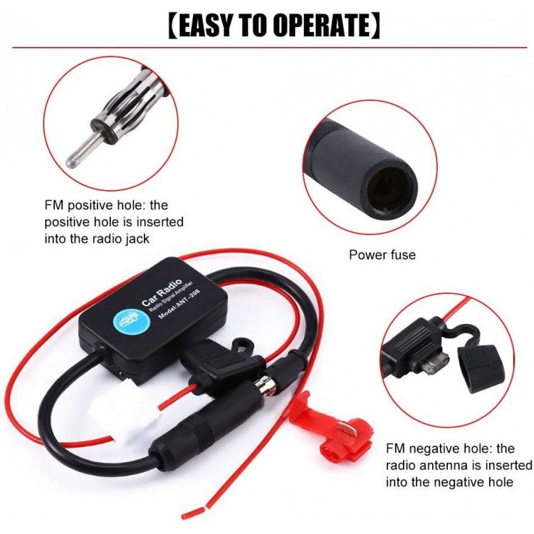 Усилвател за радио Антена Адаптер 12V Усилвател за радио Антена Адаптер 12V