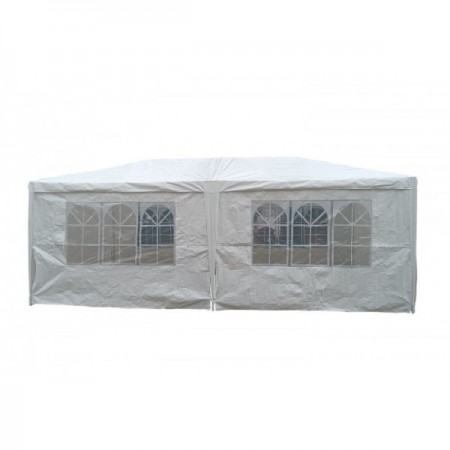 Сгъваема шатра 3 х 6 м ZRG010 с 6 броя страници, Бял
