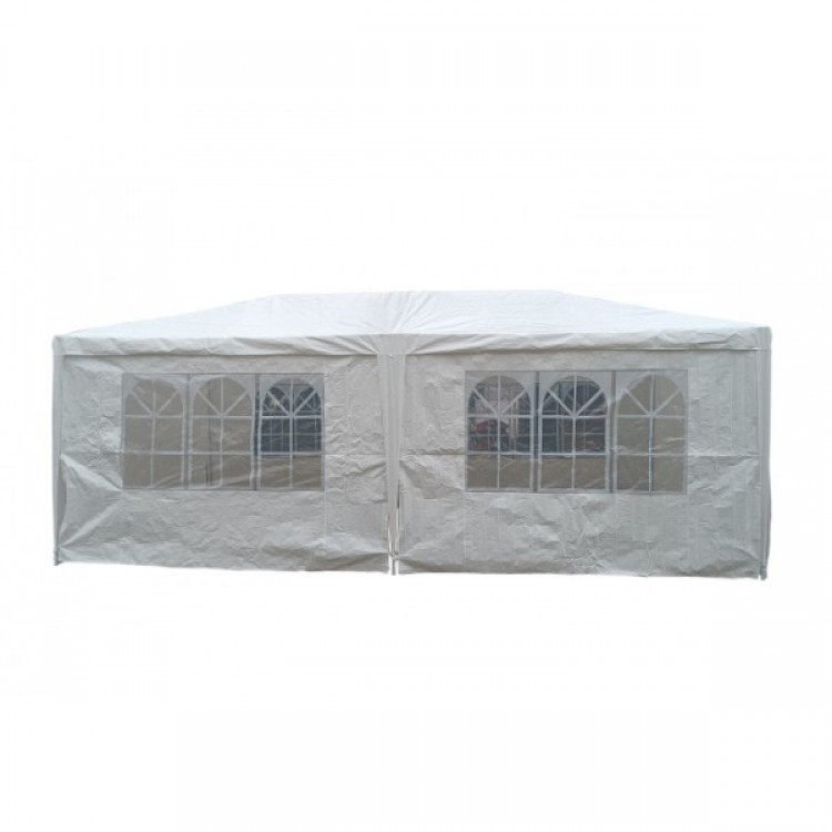 Сгъваема шатра 3 х 6 м ZRG010 с 6 броя страници, Бял Сгъваема шатра 3 х 6 м ZRG010 с 6 броя страници, Бял