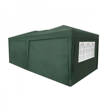 Сгъваема шатра 3 х 6 м, 3 регулируеми височини, Зелен