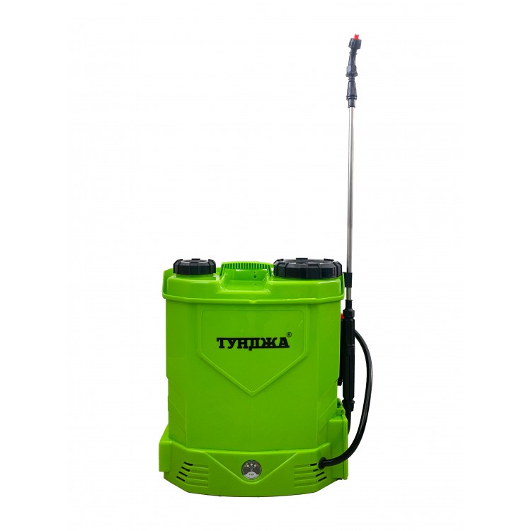 Акумулаторна пръскачка с 12V 8Ah Li-ion батерия и телескопичен удължител ТУНДЖА 12 литра