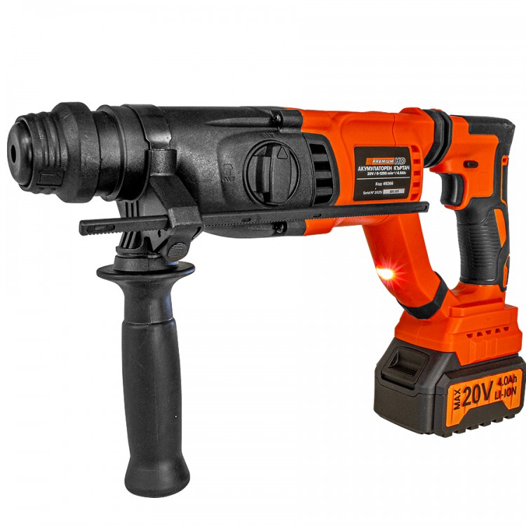 АКУМУЛАТОРЕН ПЕРФОРАТОР 20V 4Ah PREMIUM HD20 АКУМУЛАТОРЕН ПЕРФОРАТОР 20V 4Ah PREMIUM HD20