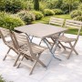 Градински комплект маса и 4 стола (сгъваем)