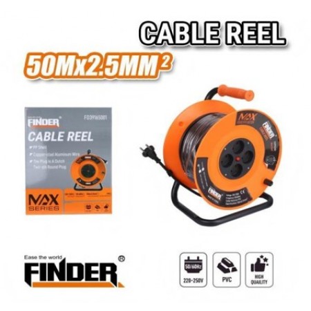 Професионална удължителна макара 50 метра, 4 гнезда, 2.5мм2 Професионална удължителна макара 50 метра, 4 гнезда, 2.5мм2