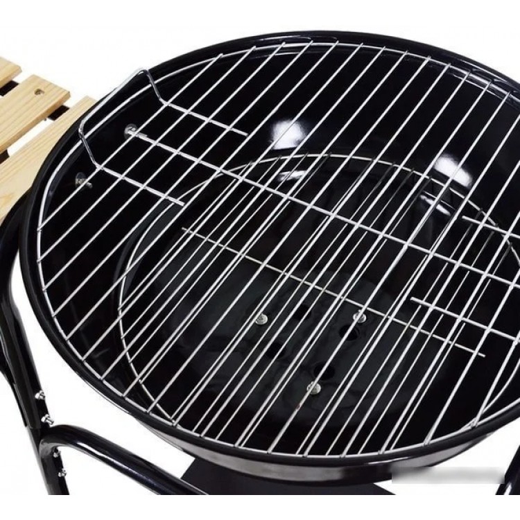 Голямо дворно барбекю 45см. диаметър с две маси и колелца