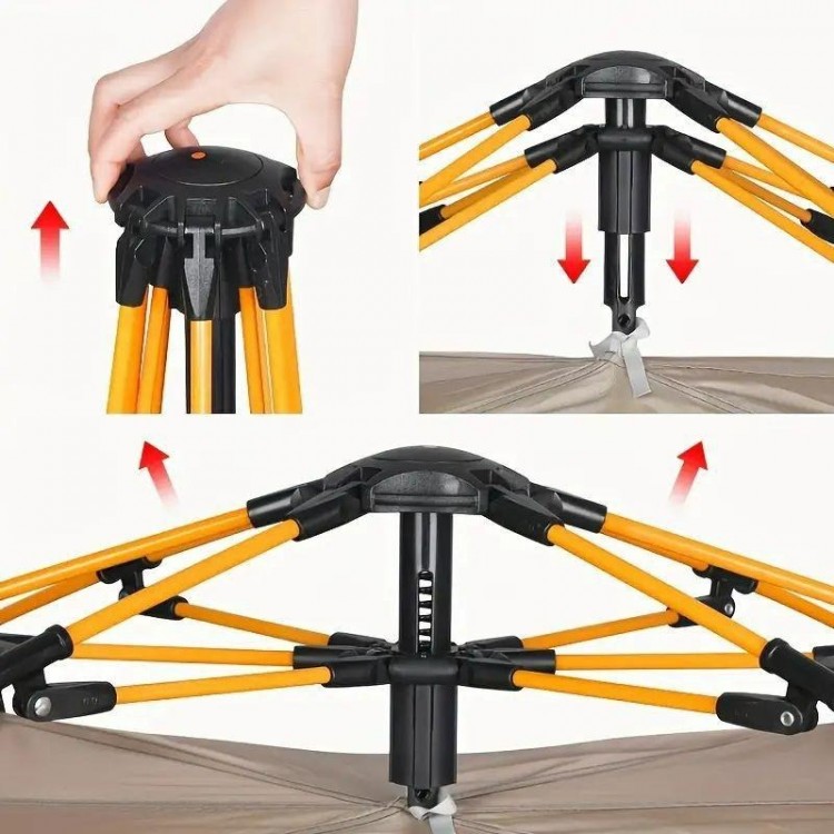 Автоматична къмпинг палатка, Бързо разпъване, 3х3м