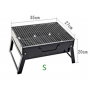 Сгъваемо правоъгълно барбекю за дървени въглища