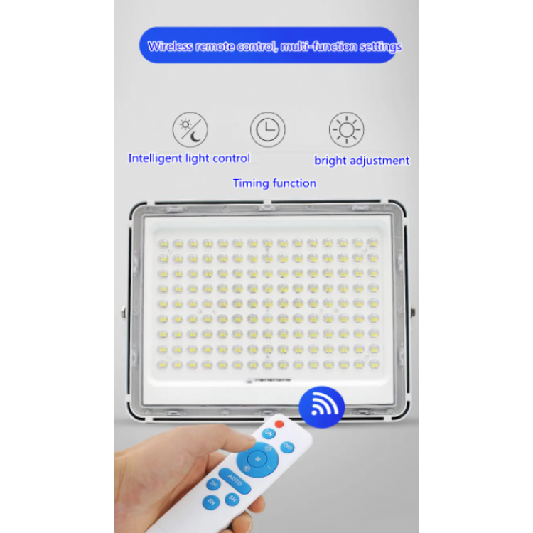 Соларен LED прожектор Jortan 3000W с отделен панел