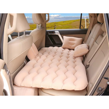 Надуваем матрак за задна седалка на автомобил с помпа и възглавници - за пътуване и къмпинг Надуваем матрак за задна седалка на автомобил с помпа и възглавници - за пътуване и къмпинг