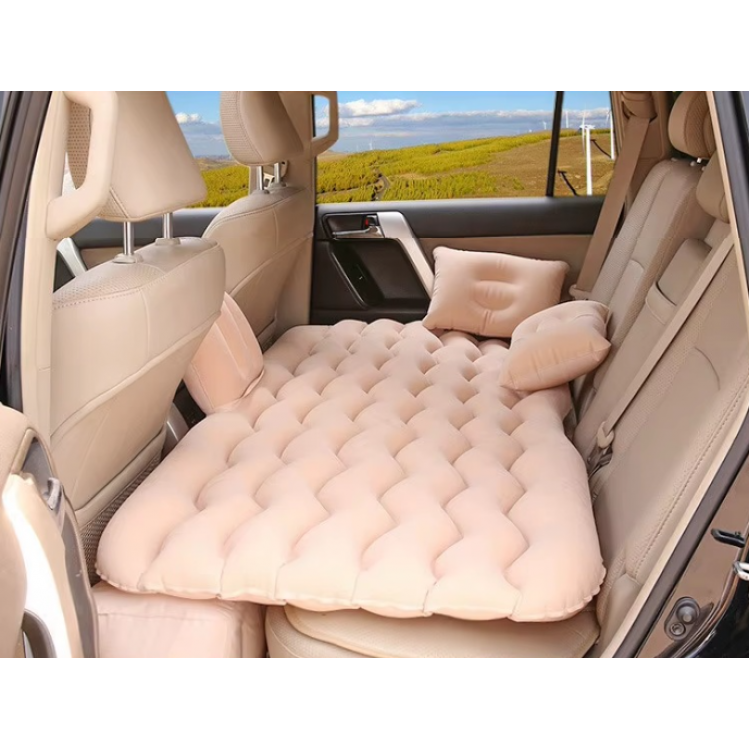 Надуваем матрак за задна седалка на автомобил с помпа и възглавници - за пътуване и къмпинг Надуваем матрак за задна седалка на автомобил с помпа и възглавници - за пътуване и къмпинг