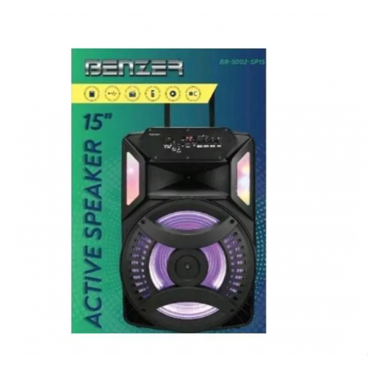 Караоке тонколона 15" BENZER BR-5002 Караоке тонколона 15" BENZER BR-5002