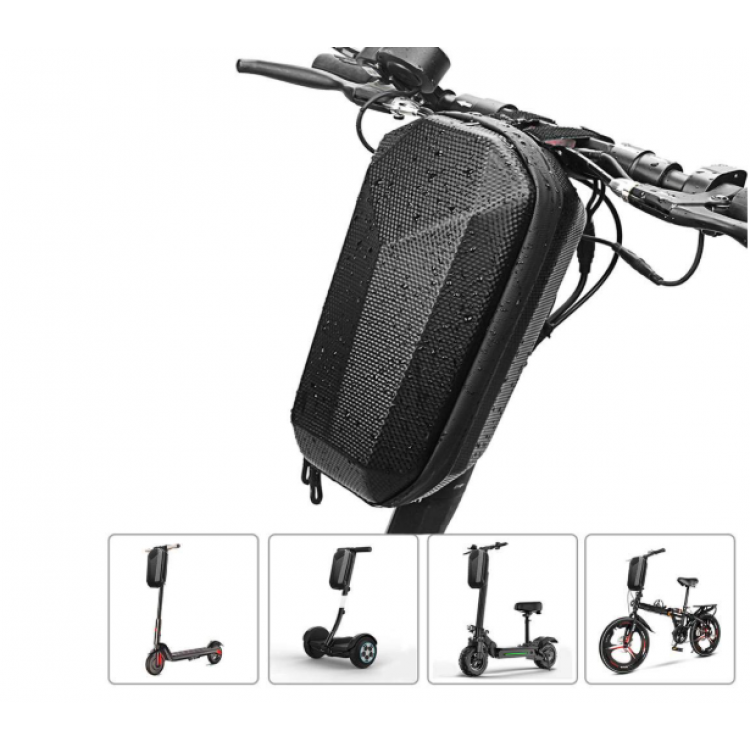 Водоустойчива чанта/раница за тротинетка 4L с твърд корпус черна Водоустойчива чанта/раница за тротинетка 4L с твърд корпус черна